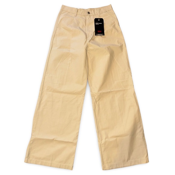 Levi’s Premium High Loose Pleated Twill Pant in Semolina Natural 28” x 32” - Picture 4 of 13